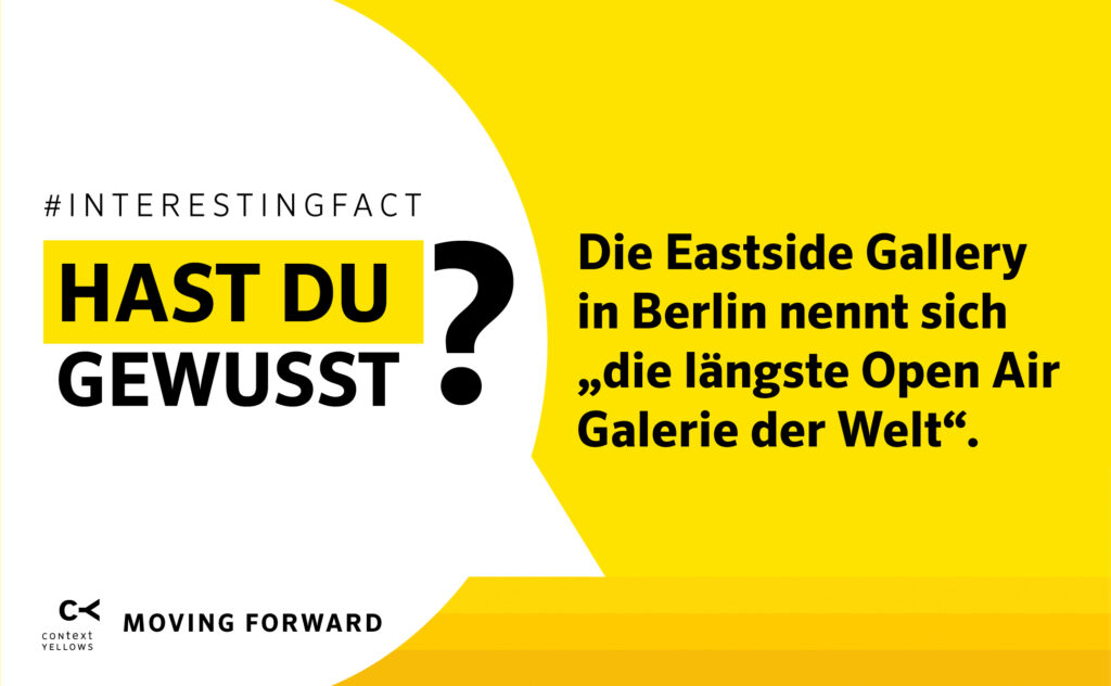 Die Eastside Gallery in Berlin nennt sich „die längste Open Air Galerie der Welt“